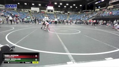 55 lbs Cons. Round 3 - Nara Jackson, LAWRENCE ELITE vs Breez Berglund, U Town Hammers