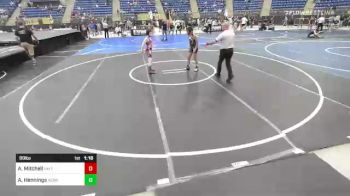 89 lbs Rr Rnd 3 - Akeela Mitchell, NM Gold vs August Hennings, Nebraska Boyz