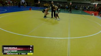 160 lbs Finals (8 Team) - Noah Escamilla, PEM (Plainview/Elgin/Millville) vs Timothy DeSmet, Minneota