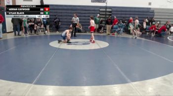 90 lbs Cons. Semi - Cylas Black, Homedale Wrestling Club vs Adrian Caywood, Bulldog Wrestling Club