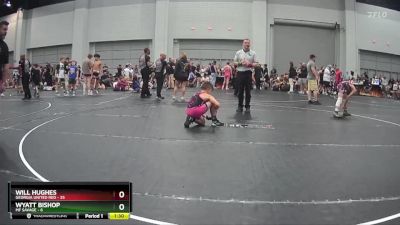 90 lbs Round 2 (10 Team) - Wyatt Bishop, MF Savage vs Will Hughes, Georgia United Red