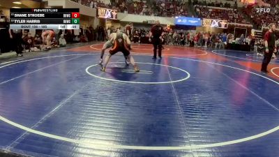 185 lbs Quarterfinal - Tyler Harris, Montana Disciples vs Shane Stroebe, Chinook Wrestling Club