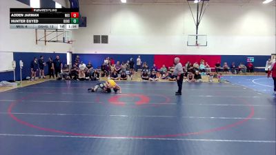 134 lbs Round 4 (6 Team) - Adden Jarman, Mesa High School vs Hunter Egyed, Desert Sunrise High School