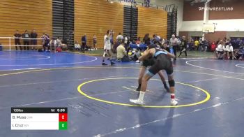 106 lbs Consolation - Brendan Muse, Corona Del Mar vs Isaiah Cruz, Royal