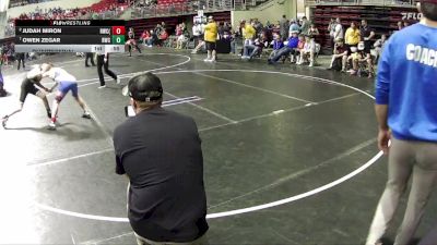 105 lbs Quarterfinal - Owen Zegar, Rocks Wrestling Club vs Judah Miron, Hawks Wrestling Club (Lincoln)