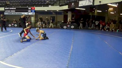 92 lbs Cons. Sub-semis - Bert Dhiman, Triumph vs Latigo Reed, Legacy Elite Wrestling Club