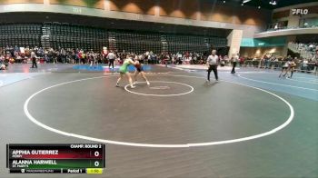 125 lbs Champ. Round 2 - Apphia Gutierrez, Perry vs Alanna Harwell, St. Mary`s