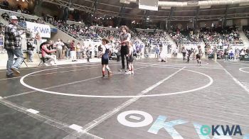 49 lbs Round Of 64 - Mason Hayman, Barnsdall Youth Wrestling vs Daxton Moore, Black Fox Wrestling Club