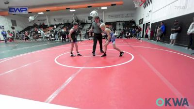 80 lbs 3rd Place - Bandy Johnson, Checotah Matcats vs Kason Tabor, Berryhill Wrestling Club