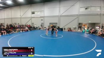 100 lbs Placement Matches (8 Team) - Erica Pastoriza, Arizona Black vs Layla Phillips, Iowa