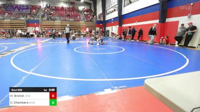 132 lbs Consi Of 8 #2 - Holden Brolick, Jenks High School vs Colt Chambers, Sand Springs