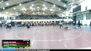 90 lbs Cons. Round 2 - Junior Neumeier, Middleton vs Maddox Apodaca, East Valley