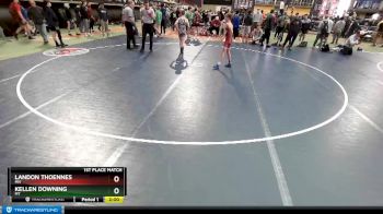 88 lbs 1st Place Match - Landon Thoennes, MN vs Kellen Downing, MT