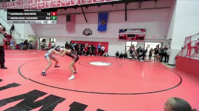 JH 110 lbs Cons. Round 4 - Audriana Beavers, Yukon JH vs Angelique Cazares, Shawnee JH