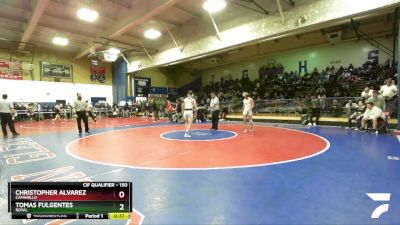 150 lbs 5th Place Match - Tomas Fulgentes, Royal vs Christopher Alvarez, Camarillo