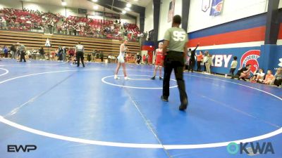 96 lbs Rr Rnd 2 - Idabelle Meeks, N/A vs Isaac Ross, Fort Gibson Youth Wrestling
