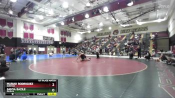 170 lbs 1st Place Match - Mariah Rodriguez, Barstow vs Samya Bazile, Pacifica