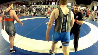 285 lbs Semis - James Hartleroad, Midwest Regional Training Center vs Payton Vigna, Callan Wrestling Academy