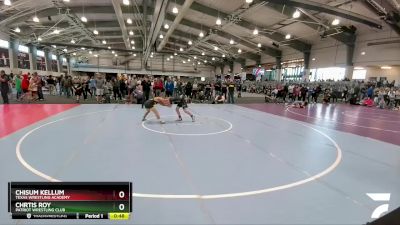 100 lbs Quarterfinal - Chrtis Roy, Patriot Wrestling Club vs Chisum Kellum, Texas Wrestling Academy