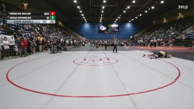 3 - 138 lbs Cons. Round 2 - Noah Spangler, Northside vs Briscoe Miller, Waynesboro
