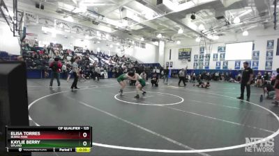 125 lbs Cons. Round 4 - Kaylie Berry, Upland vs Elisa Torres, Buena Park