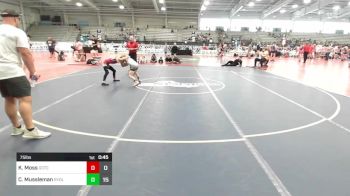 75 lbs Semifinal - Kruz Moss, Team Gotcha vs Crew Mussleman, Revival Uprising