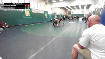 175 lbs Champ. Round 2 - Preston Brown, Mission Hills vs Julian Vargas, Boulder City