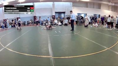 84 lbs Cons. Round 2 - Luke Kloske, Dinwiddie Wrestling Club vs Kareem Caison, Front Royal Wrestling Club