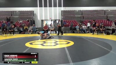 139 lbs Round 2 (8 Team) - Dawson Mack, Roundtree Wrestling Academy vs Knox Verbais, Gotcha National