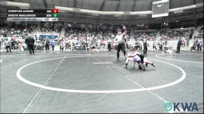 60 lbs Consolation - Christian Albanil, Checotah Matcats vs Evelyn Smallwood, Dark Cloud Wrestling Club