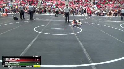 70 lbs Round 5 - Kennedy Grass, EXCELSIOR SPRINGS vs Olivia Worden, Paola Wrestling Club