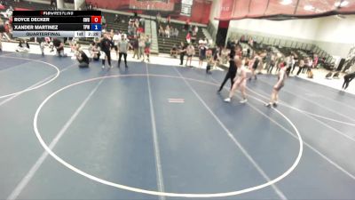 144 lbs Quarterfinal - Xander Martinez, Team Prestige Wrestling vs Royce Decker, Stallions Wrestling Club