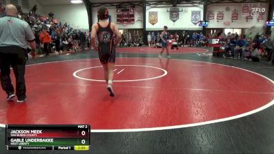 150 lbs Round 3 - Gable Underbakke, West Liberty vs Jackson Meek, Van Buren County