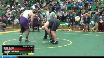 285 lbs Champ. Round 2 - Landen Marshall, LEBANON vs Gabe Elder, FREMONT ROSS