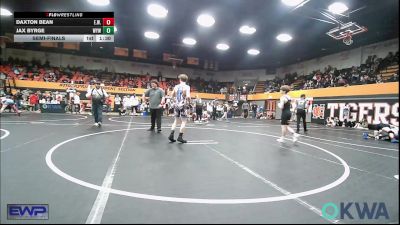 112 lbs Semifinal - Daxton Bean, Elgin Wrestling vs Jax Byrge, Weatherford Youth Wrestling