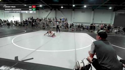 54 lbs Consi Of 16 #2 - Brody Peck, Aniciete TC vs Everett Goodrich, Chinook WC
