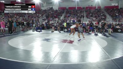 155 lbs Champ. Round 2 - Natalie Carlisle, Ohio vs Terrellyn Cannon, Bartlett High School Wrestling