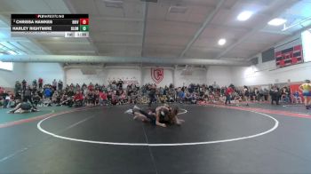 125 lbs Champ. Round 2 - Harley Rightmire, Bloomfield vs Chrissa Hawkes, Bear River