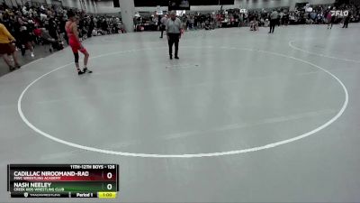 126 lbs Cons. Round 4 - Cadillac Niroomand-Rad, MWC Wrestling Academy vs Nash Neeley, Creek Kids Wrestling Club