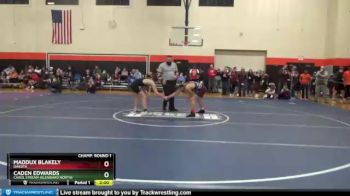 138 lbs Champ. Round 1 - Caden Edwards, Carol Stream (GLENBARD NORTH) vs Maddux Blakely, DAKOTA