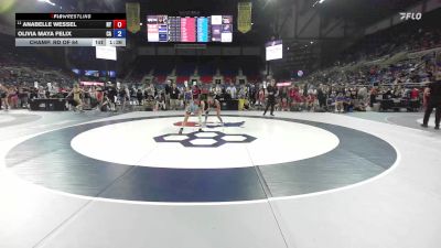 95 lbs Champ. Rd Of 64 - Anabelle Wessel, NY vs Olivia Maya Felix, CA