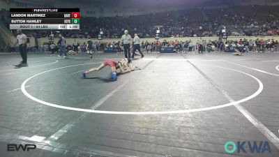 64 lbs Final - Landon Martinez, Bartlesville Wrestling Club vs Sutton Hawley, Keystone Kids Wrestling Club