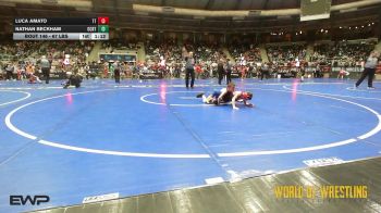 67 lbs Quarterfinal - Luca Amato, Team Tugman vs Nathan Beckham, OCRTC