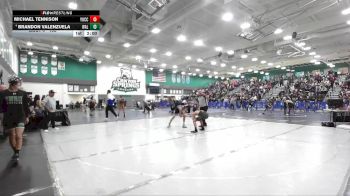 106 lbs Champ. Round 1 - Michael Tennison, Yucca Valley vs Brandon Valenzuela, Walnut