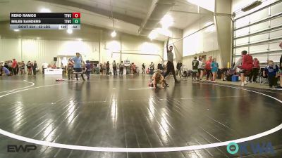 52 lbs 2nd Place - Reno Ramos, Team Tulsa Wrestling Club vs Miles Sanders, Team Tulsa Wrestling Club