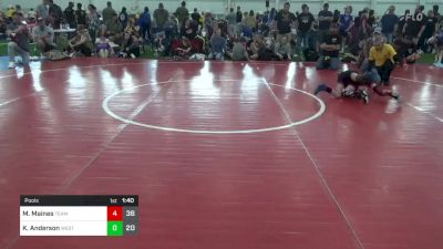 55 lbs Pools - Myles Maines, Team Palmetto vs Kaleb Anderson, West Virginia Wild