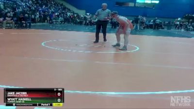 3 - 165 lbs Cons. Round 3 - Wyatt Haskell, Turner Ashby HS vs Jake Jacobs, Brentsville District