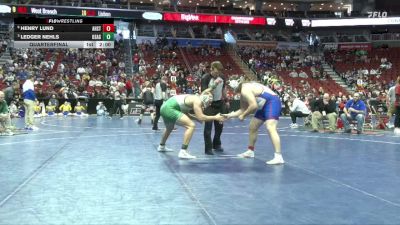 1A-285 lbs Quarterfinal - Ledger Nehls, Osage vs Henry Lund, AHSTW