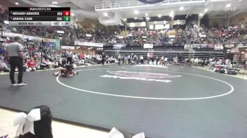 170 lbs 1st Place Match - Atavia Cain, Oakley HS vs Nevaeh Graves, Hoisington HS