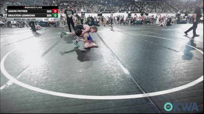 90 lbs Quarterfinal - Jason Petree, Chandler Takedown Club vs Braxton Lemmons, Barnsdall Youth Wrestling